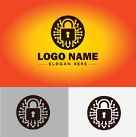 bloquear icono logo la seguridad seguridad proteccion vector para negocio marca icono bloquear logo modelo