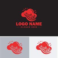 nube logo icono vector Arte gráficos para negocio marca aplicación icono cielo nube logo modelo