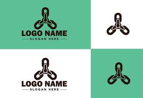 Chain icon logo vector art graphics for business brand app icon Chain logo template