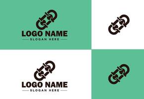 Chain icon logo vector art graphics for business brand app icon Chain logo template