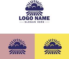 nube logo icono vector Arte gráficos para negocio marca aplicación icono cielo nube logo modelo