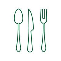 Cutlery icon design template vector