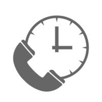 Time icon flat design vector