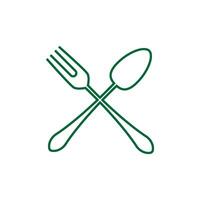 Cutlery icon design template vector