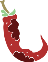 cartone animato scarabocchio rosso caldo peperoncino Pepe png