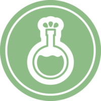 wetenschap experiment circulaire icoon symbool png