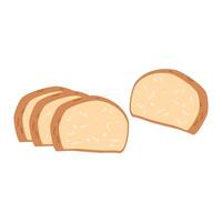 Homemade Banana Bread slice illustration vector