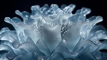 AI generated Frozen glass art photo