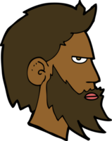 cartoon man with beard png