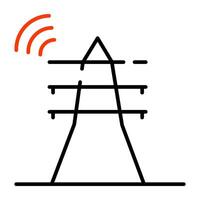 A premium download icon of smart tower vector