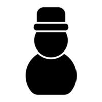 A unique design icon of magician vector