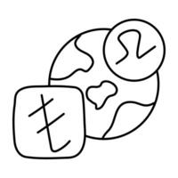 An icon design of linguistic learning vector