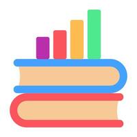 A creative design icon of books vector