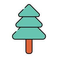 Modern design icon of conifer tree vector