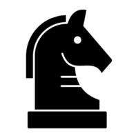 A perfect design icon of chess knight vector