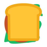 A unique design icon of sandwich vector