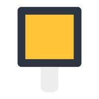 A flat design icon of studio light, spotlight vector