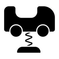 Modern design icon of baby car vector