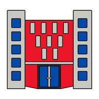 A unique design icon of city architecture vector