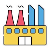 A perfect design icon of factory building vector