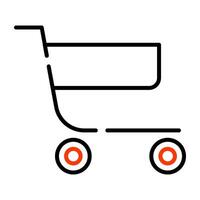 A unique design icon of handcart vector