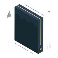 Unique design icon of diary vector