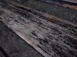 Wooden bench in the park, closeup of photo, texture photo