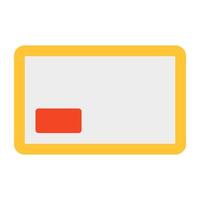 A premium download icon of postcard vector