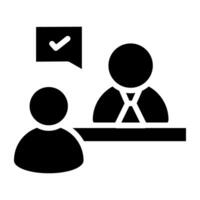 Premium download icon of interview vector