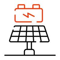 Solar plate icon in unique design vector