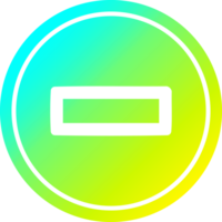 subtraction with cool gradient finish circular icon with cool gradient finish png