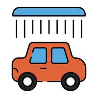 A premium download icon of car drying vector