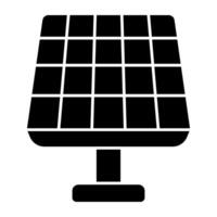 un Dom energía almacenamiento reservorio icono, vector diseño de solar panel