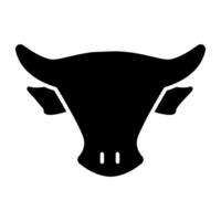 A trendy design icon of cow animal vector