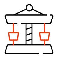 An icon design of carousel vector