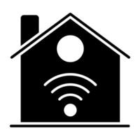 Smarthome icon, editable vector