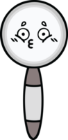 cute cartoon of a magnifying glass png