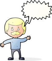 tecknad serie pappa vinka med Tal bubbla png