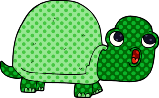 dessin animé doodle tortue choquée png