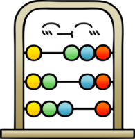 gradient shaded cartoon of a abacus png