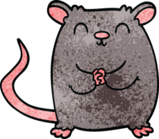 cartoon doodle happy mouse png