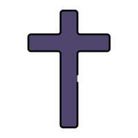 A premium download icon of christian cross vector