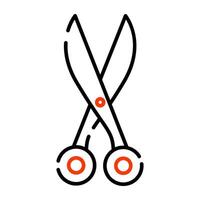 An editable design icon of gardening scissors vector