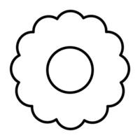 un Perfecto diseño icono de florecer vector