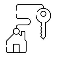 un de moda vector diseño de hogar llave