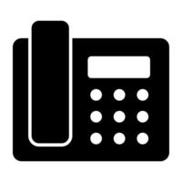 Trendy design icon of landline vector