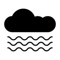 An icon design of windy cloud vector