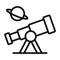 Creative design icon of telescope vector