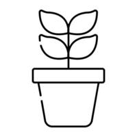 A perfect design icon of flowerpot vector