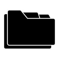 A document case icon, vector design of folder